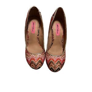 Betsey Johnson Multi Colored Platforms - 8.5